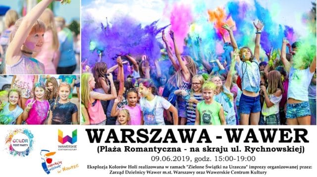 Eksplozja Kolorów Holi - Warszawa Wawer 2019