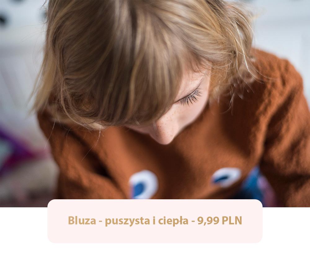 Ruda bluza jesienna dla chłopca - w rozmiarze 134.