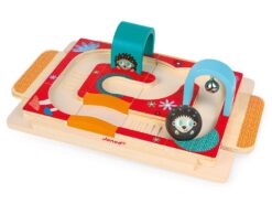 Janod - układanka drewniana - tor dla kuli - jeżyk