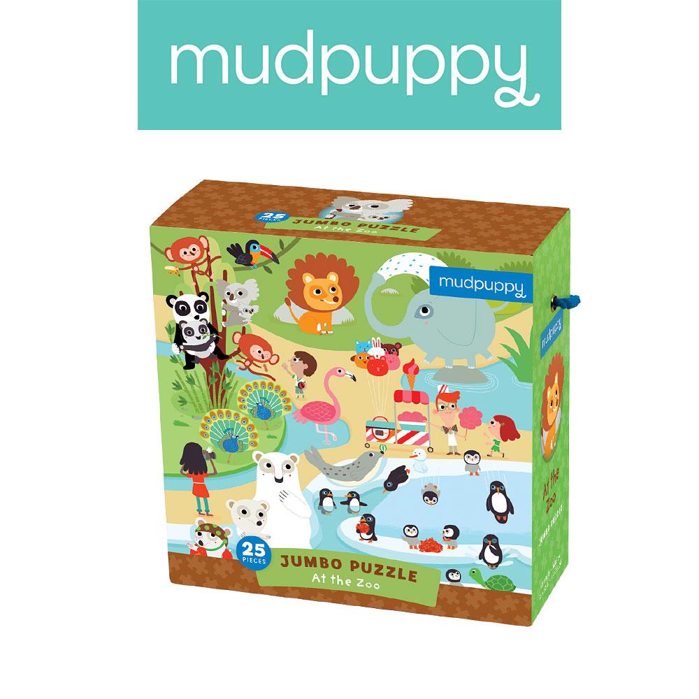 Mudpuppy - W ZOO - Puzzle podłogowe Jumbo 25 elementów - obrazek 3