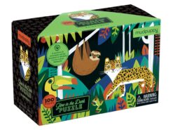 Mudpuppy -   puzzle świecące w ciemności – las tropikalny