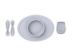 EZPZ - Komplet naczyń silikonowych - pastelowe