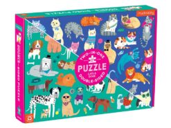 Mudpuppy - puzzle dwustronne - koty i psy