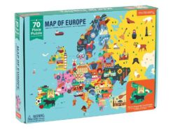 Mudpuppy - puzzle edukacyjne - mapa Europy