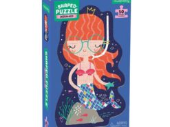 Mudpuppy -  puzzle w kształcie postaci - syrenka