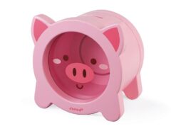 Janod - drewniana skarbonka - świnka