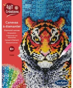 SentoSphere - obraz z diamentami - tygrys