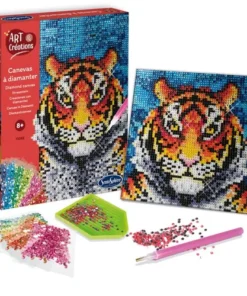 SentoSphere - obraz z diamentami - tygrys