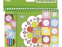 Apli Kids - kolorowanka z kredkami - mandala