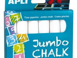 Apli Kids - kredy białe jumbo - 6 sztuk