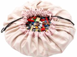 Play & Go - worek - paski różowe