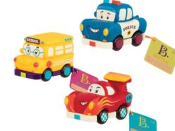B.toys - zestaw z wyścigówką - 3 autka z napędem
