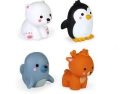 Janod - zestaw do kąpieli - 4 zwierzątka polarne