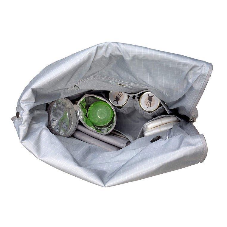 Lassig - Plecak dla mam z akcesoriami - Green Label - Rolltop Backpack - szary - obrazek 12