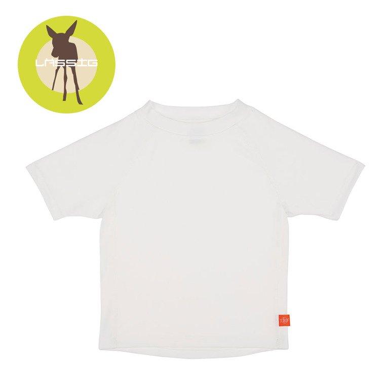 Lassig - Koszulka T-shirt do pływania - biała - UV 50+ - rozmiary dla 6 - 12 - 18 - 24 - 36 miesięcy