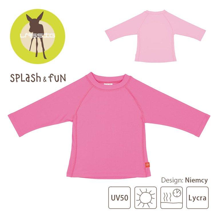 Lassig - Koszulka do pływania z długim rękawem - Light pink - UV 50+ - rozmiary dla 6 - 12 - 18 - 24 - 36 miesięcy - obrazek 3