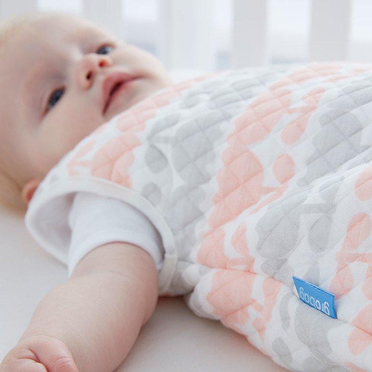 Gro Company - Śpiworek - Grobag Blushing Tulips - o grubości 2,5 tog - 0-6 miesiąca - Jacquard