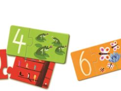 Djeco - puzzle - łączenie liczb i liter