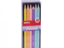 Apli Kids - kredki ołówkowe jumbo - pastel