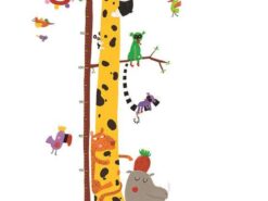 Djeco - naklejka z miarką wzrostu - żyrafa