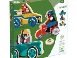 Djeco - drewniana układanka - klipsy - clip'n'roll