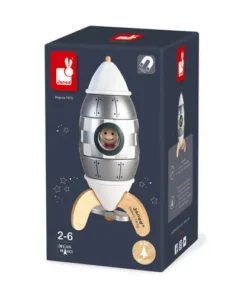Srebrna rakieta drewniana magnetyczna Edycja limitowana Janod