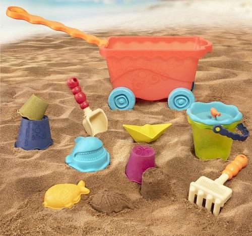 B.toys - wagon - wózek do piasku - czerwony - obrazek 7