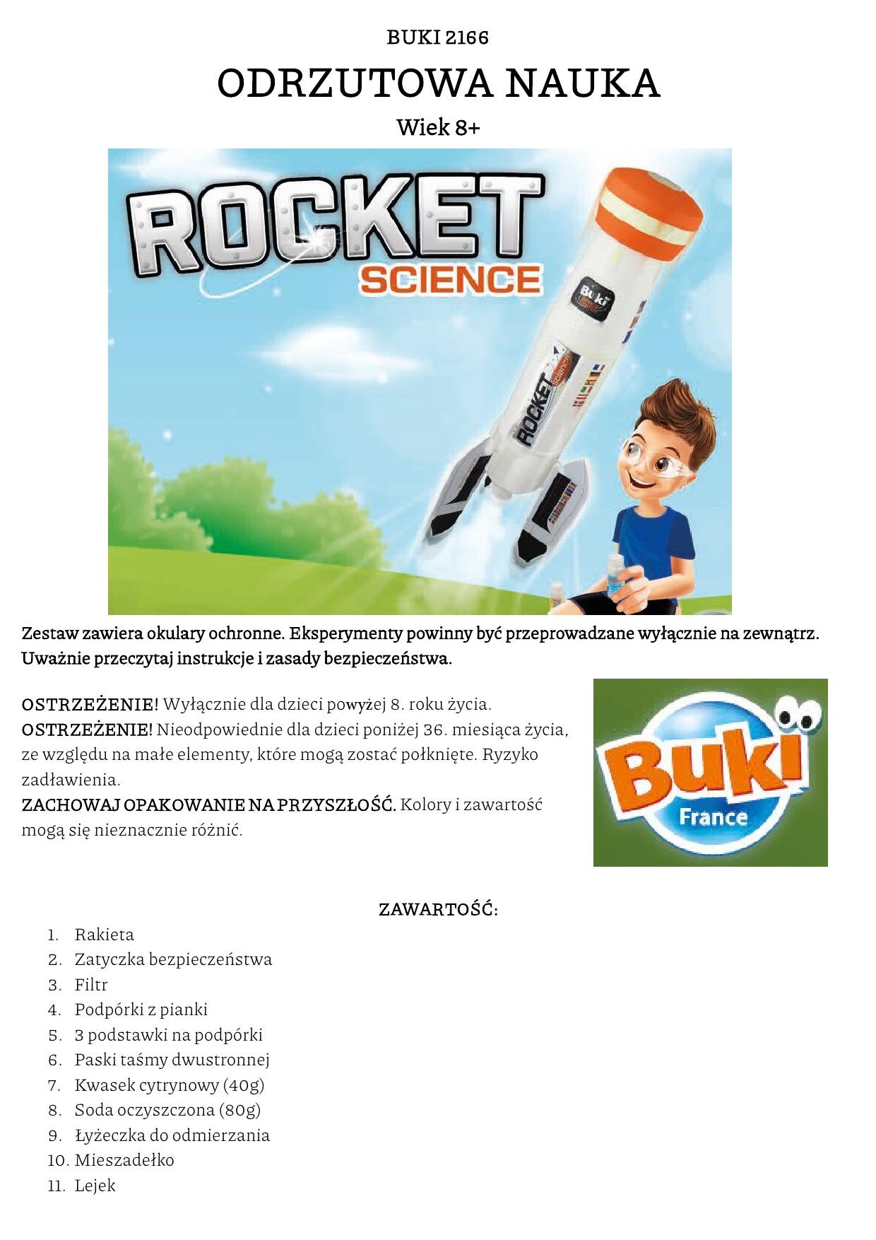 Buki - bezpieczna nauka - rakieta - Sklep online Moi Mili