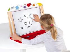 Janod - drewniana tablica dwustronna z akcesoriami