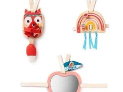 Lilliputiens - 3 drewniane zawieszki aktywizujące