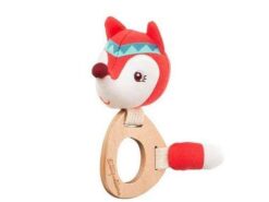 Lilliputiens - grzechotka z drewnianym gryzakiem