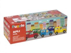 Apli Kids - puzzle do nauki dodawania  - autka