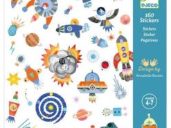Djeco - naklejki - kosmos - 160 sztuk