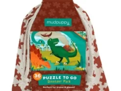 Mudpuppy - puzzle podróżne - park dinozaurów