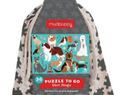 Mudpuppy - puzzle podróżne - pieski