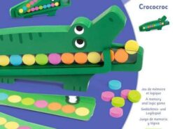 Djeco - edukacyjna gra drewniana - krokodyl