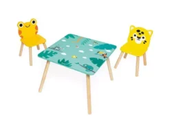 Janod - zestaw drewnianych mebelków - tropik