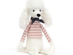 Jellycat - pudel w sweterku - 22 centymetry