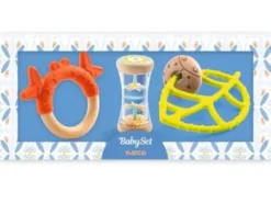 Djeco - grzechotka i 2 gryzaki - zestaw