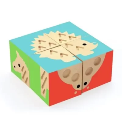 Djeco - układanka drewniana z kostek
