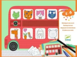 Djeco - zestaw artystyczny - odrysowywanie