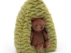 Jellycat - miś i leśny domek - 19 cm