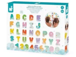 Janod - układanka do kąpieli - literki i cyferki