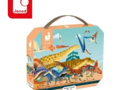 Janod - panoramiczne puzzle w walizce - dinozaury