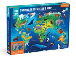 Mudpuppy - puzzle edukacyjne - zagrożone gatunki