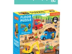 Mudpuppy - puzzle podłogowe - plac budowy