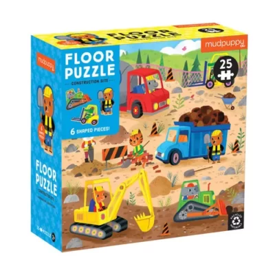 Mudpuppy - puzzle podłogowe - plac budowy