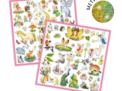 Djeco - naklejki metaliczne - fantazja