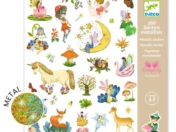 Djeco - naklejki metaliczne - fantazja