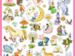 Djeco - naklejki metaliczne - fantazja